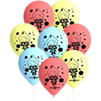 Ballons en latex Plim Plim Clown - 8 pcs.