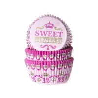Capsules de cupcakes Sweet 16 - Maison de Marie - 50 unités