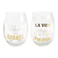 Gobelet 600 ml avec message festif - 2 pcs.