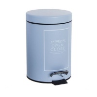 Poubelle de salle de bains 3 L bleu essentiel - DCasa