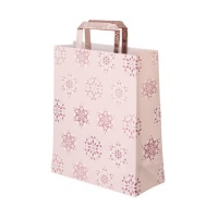 Sac cadeau de Noël 32 x 26 x 10 cm rose - 1 pc.