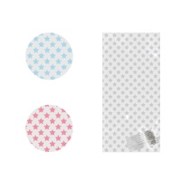 Sachets rectangulaires colorés en forme d'étoile pour bonbons - 10 pcs.