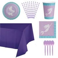 Kit sirène lilas - 8 personnes