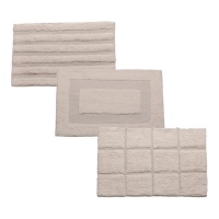 Tapis de bain 60 x 40 cm Taupe - 1 unité