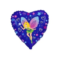 Ballon Butterfly Fairy Heart 45cm - Conver Party