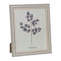 Cadre photo gris coquelicot pour photos 20 x 25 cm - DCasa