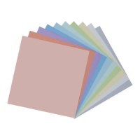 Kit carton uni couleur pastel 30,5 x 30,5 cm - décor Artis - 30 unités