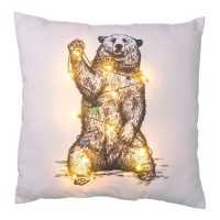 Coussin ours avec lumière 40 cm