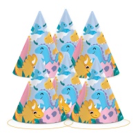 Chapeaux Dino Friends - 6 pcs.