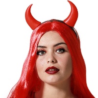 Serre-tête de diable classique rouge