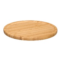 Plateau rond en bambou 26 x 26 cm pour apéritifs