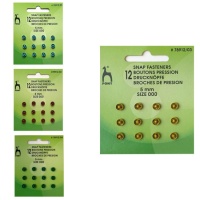 Boutons pression de 0,5 cm - Pony - 12 paires