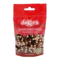 Perles croquantes de 3 chocolats 100 gr - Dekora
