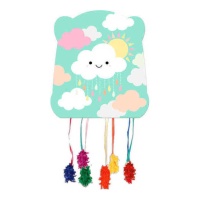 Nuages Party Piñata 28 x 33 cm - 1 unité