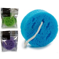 Éponge de bain ronde assortie - 1 pc.