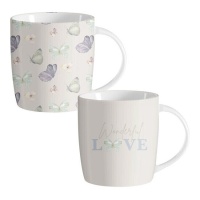 Tasse à papillons de 350 ml - 1 pièce