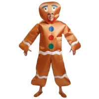 Costume de biscuit en pain d'épices pour adultes