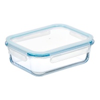 Boîte hermétique rectangulaire en verre borosilicaté 1,5 L