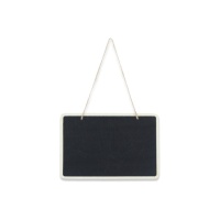 Tableau noir rectangulaire suspendu de 15 x 20 cm