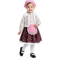 Déguisement de bergère avec besace pour fille