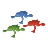 Figurines de grenouilles sautantes de couleurs assorties - 25 pièces.
