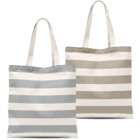 Sac en tissu rayé de 48 cm - DCasa - 1 pc.