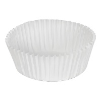 Capsules pour cupcakes blanches de 4 cm - 80 unités