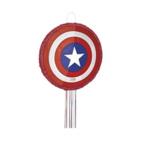 Piñata bouclier 3D Captain America 45.72 x 45.72 cm (18