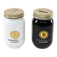 Tirelire Bitcoin assortie - DCasa - 1 pc.