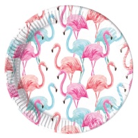 Assiettes Flamingo 23 cm - 8 pcs.