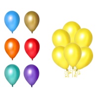 Ballons en latex de couleur métallique 30 cm - Ambre - 10 pcs.
