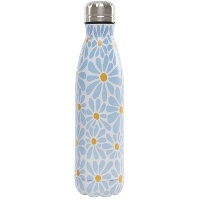 Bouteille de 500 ml avec un motif de marguerites bleues