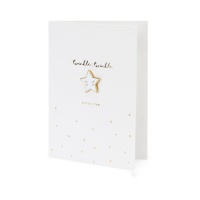 Carte de voeux Twinkle Little Star avec épingle à étoiles