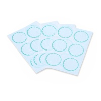Stickers aquamarine - 4 feuilles