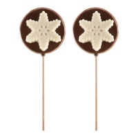 Sucette de Noël étoile de nuage et chocolat 35 gr - Dekora - 1 unité