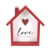 Décoration murale Love Home 15 x 18 cm - 1 unité