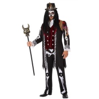 Costume de sorcière vaudou sinistre pour homme