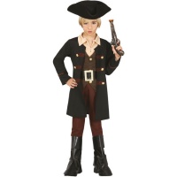 Costume de pirate noir et marron pour garçons