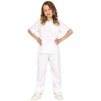 Costume d'infirmière classique blanche pour enfants