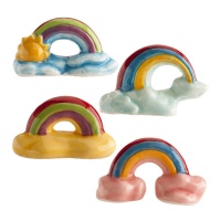 figurines de gâteau arc-en-ciel, 2 cm - Dekora - 50 pcs.