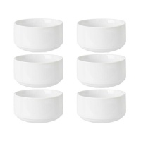 Bol rond empilable en porcelaine 350 ml - 6 pcs.