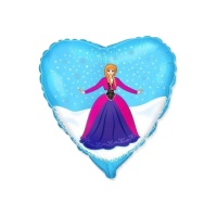 Snow Princess Redhead Heart Globe 45 cm - Conver Party