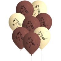 Ballons en latex pour chevaux - Conver Party - 8 pcs.