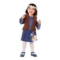 Costume hippie pour bébé fille