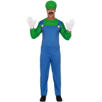 Costume de plombier vert pour adultes
