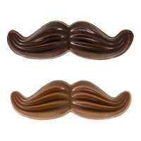 Moustaches en chocolat noir et au lait assorties - 108 unités