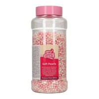 Saupoudrage de perles roses et blanches - 500 g