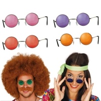 Lunettes hippies en couleurs assorties
