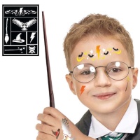 Modèle pour le maquillage de Harry le magicien pour les enfants