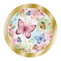 Assiettes Butterfly Shimmer 23 cm - 8 pcs.